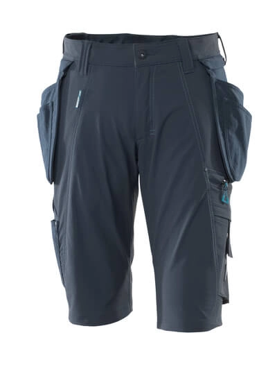 Shorts mit abnehmbaren Hängetaschen Handwerkershorts Größe C42, schwarzblau